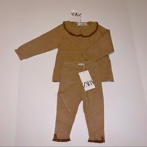 Zara Baby - Knitted Long Sleeve Sweater & Pants